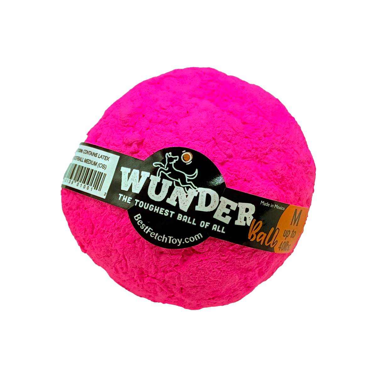 WUNDERball Dog Fetch Toy | 100% Natural Rubber, Floatable & Virtually Indestructible | S–XL WACKYstore