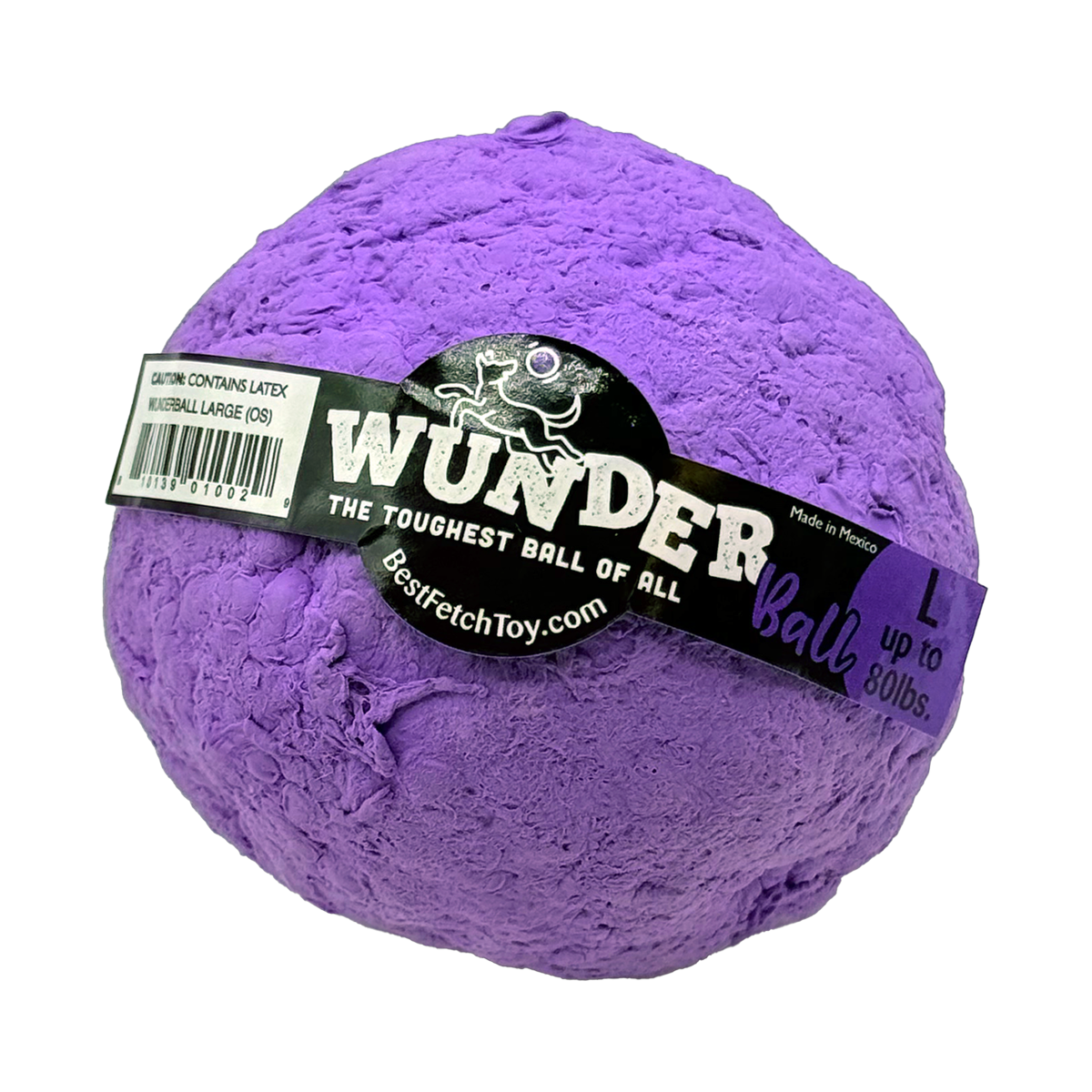 WUNDERball Dog Fetch Toy | 100% Natural Rubber, Floatable & Virtually Indestructible | S–XL WACKYstore