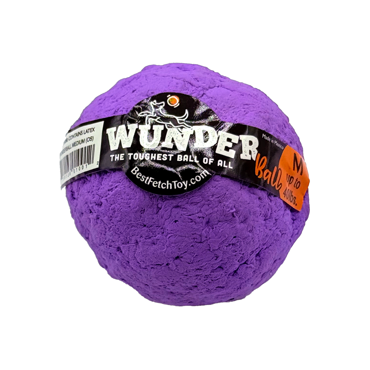 WUNDERball Dog Fetch Toy | 100% Natural Rubber, Floatable & Virtually Indestructible | S–XL WACKYstore
