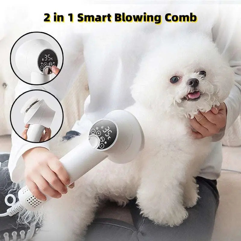 Smart 2-in-1 Pet Hair Dryer with Digital Display Royalessencelux