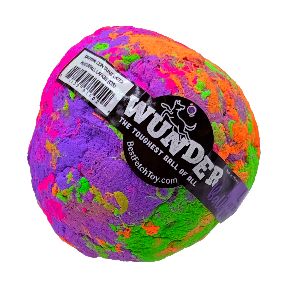 WUNDERball Dog Fetch Toy | 100% Natural Rubber, Floatable & Virtually Indestructible | S–XL WACKYstore