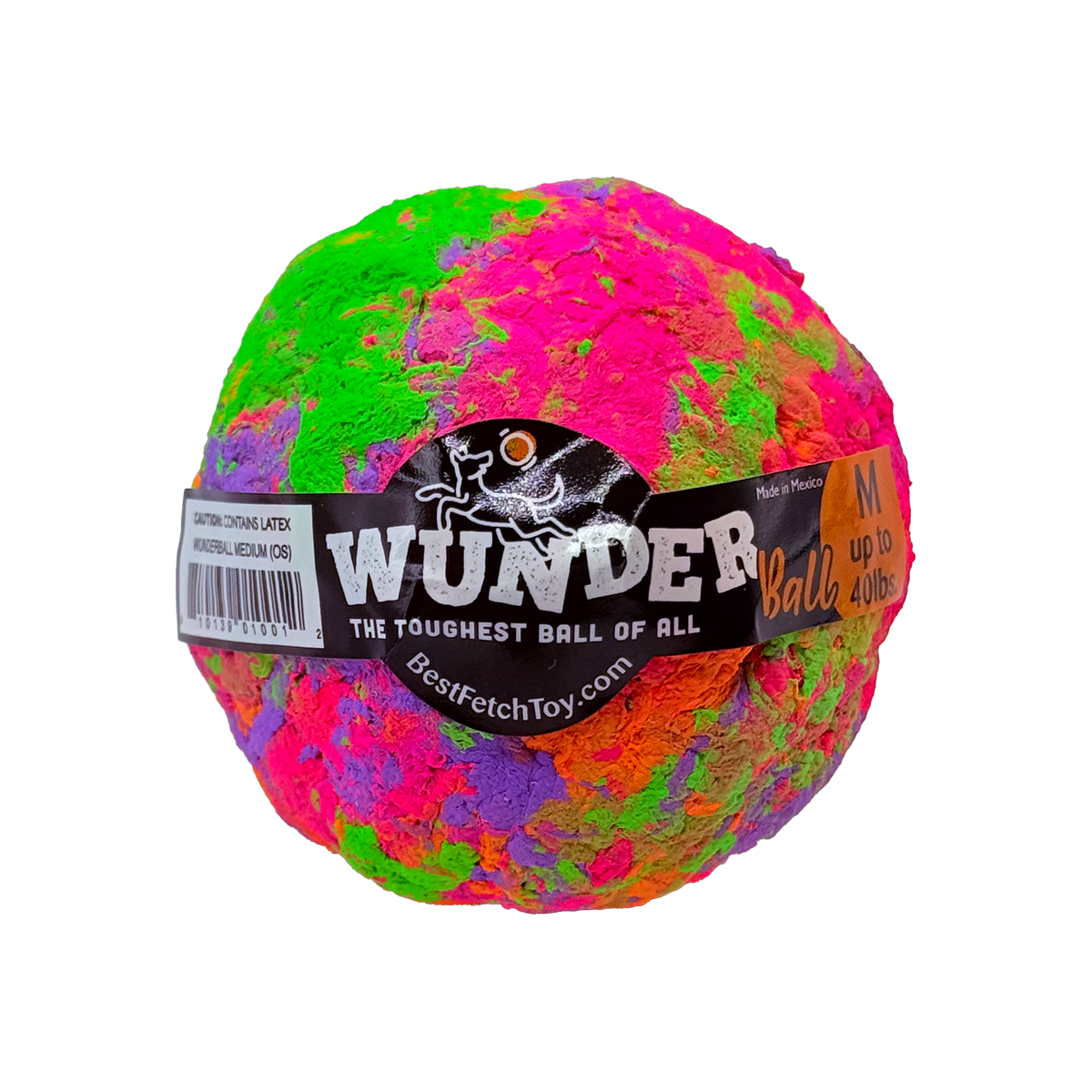 WUNDERball Dog Fetch Toy | 100% Natural Rubber, Floatable & Virtually Indestructible | S–XL WACKYstore