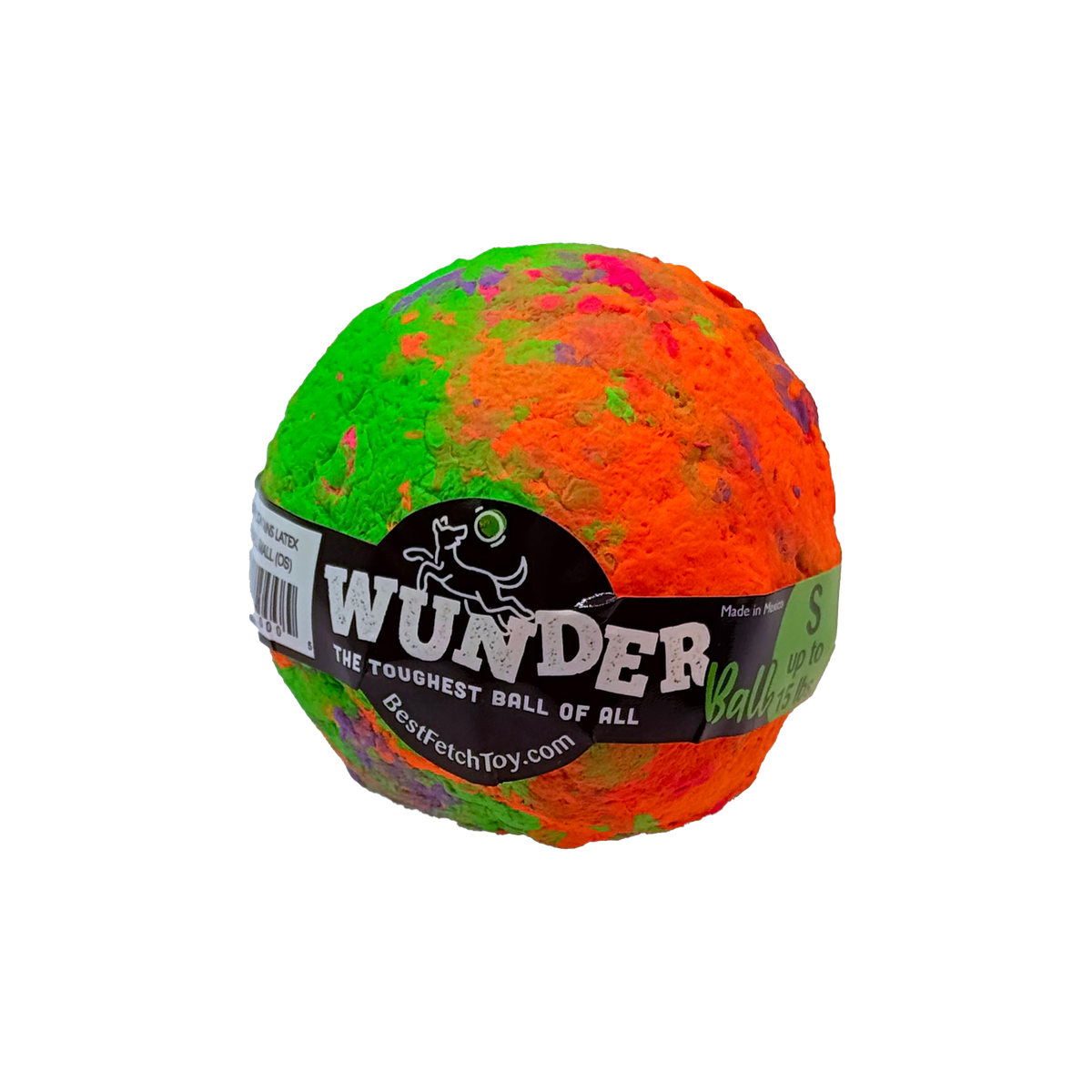 WUNDERball Dog Fetch Toy | 100% Natural Rubber, Floatable & Virtually Indestructible | S–XL WACKYstore