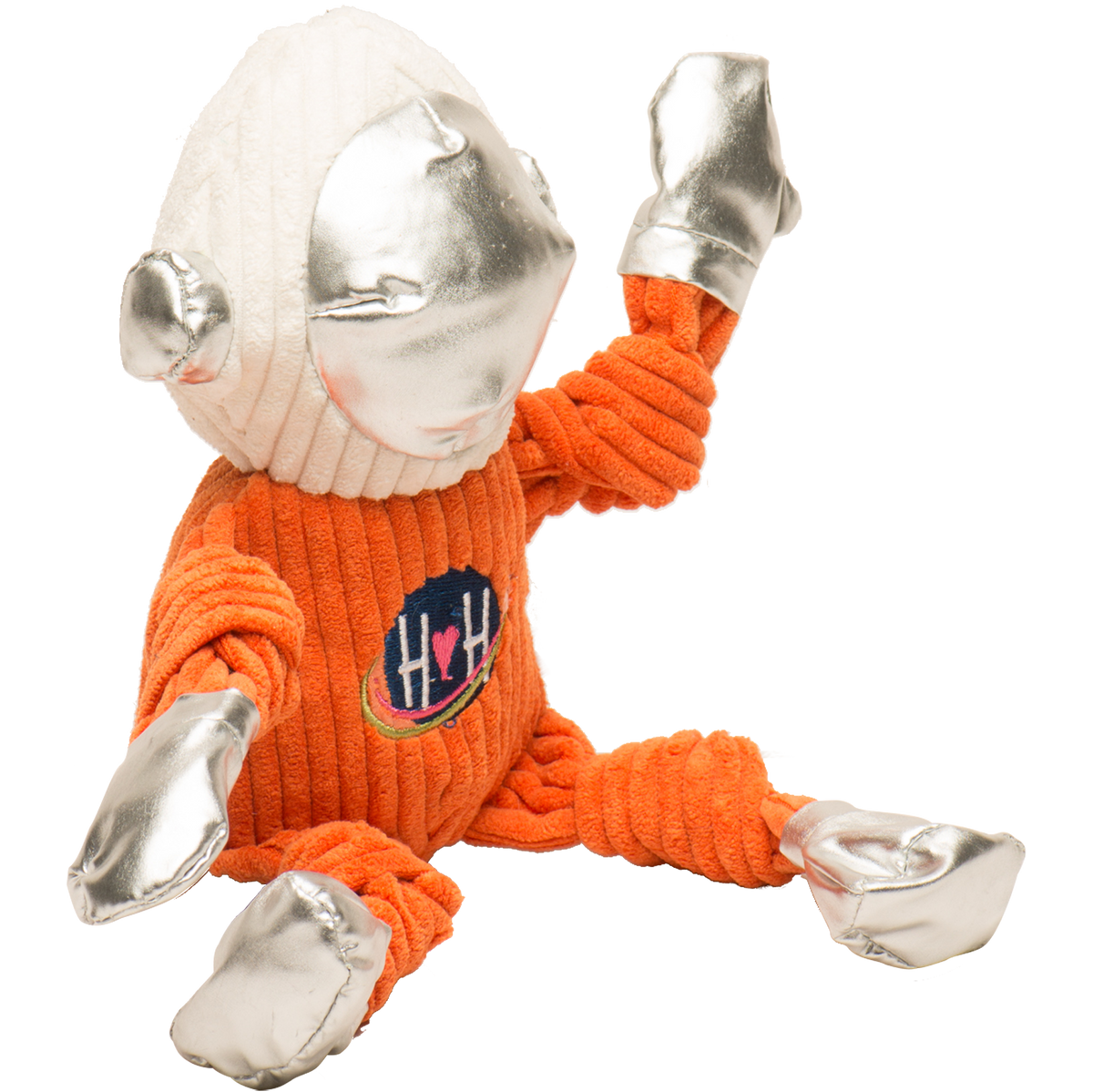 Astro Knottie® Plush Dog Toy – Squeaky Space Astronaut with Tuffut Technology® HuggleHounds