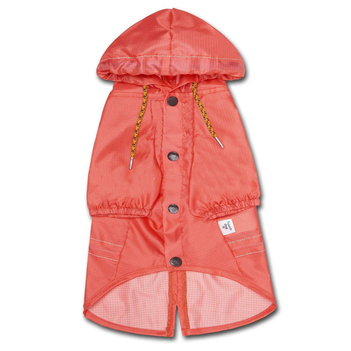 Touchdog Split-Vent Waterproof Dog Raincoat | Reflective, Hooded & Adjustable | XS–XL Pet Life
