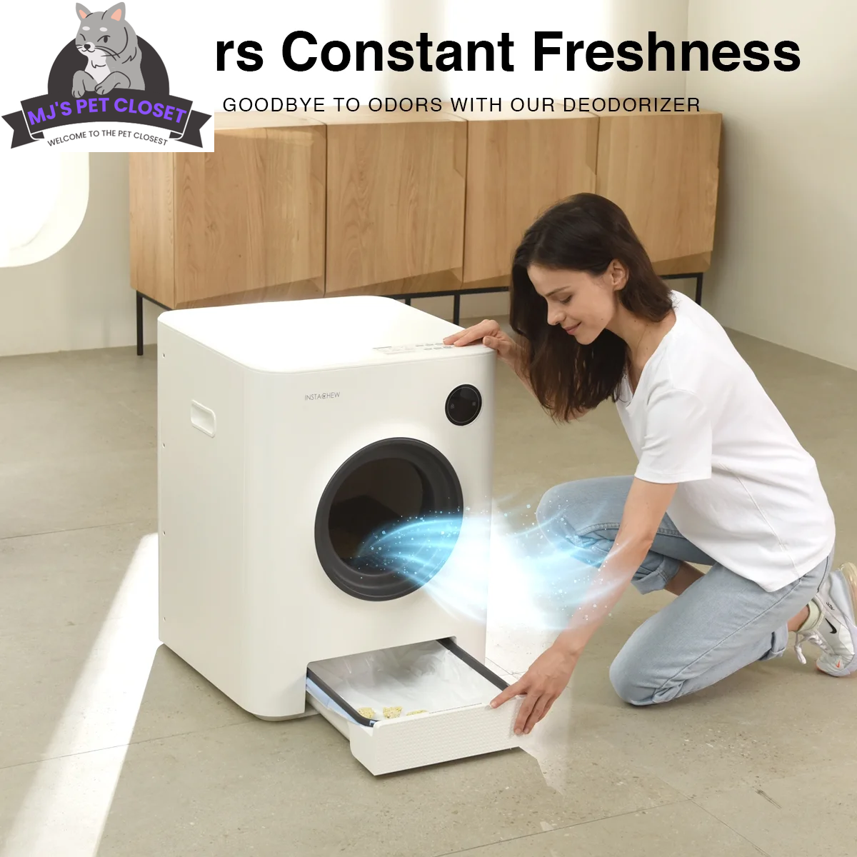 Purrclean Self-Cleaning Cat Litter Box – App Controlled, WiFi Enabled MJ's Pet Closet