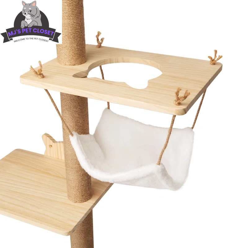 Darkiel 7-Piece Wall-Mounted Cat Climbing Tower – Space-Saving Shelf Set MJ's Pet Closet