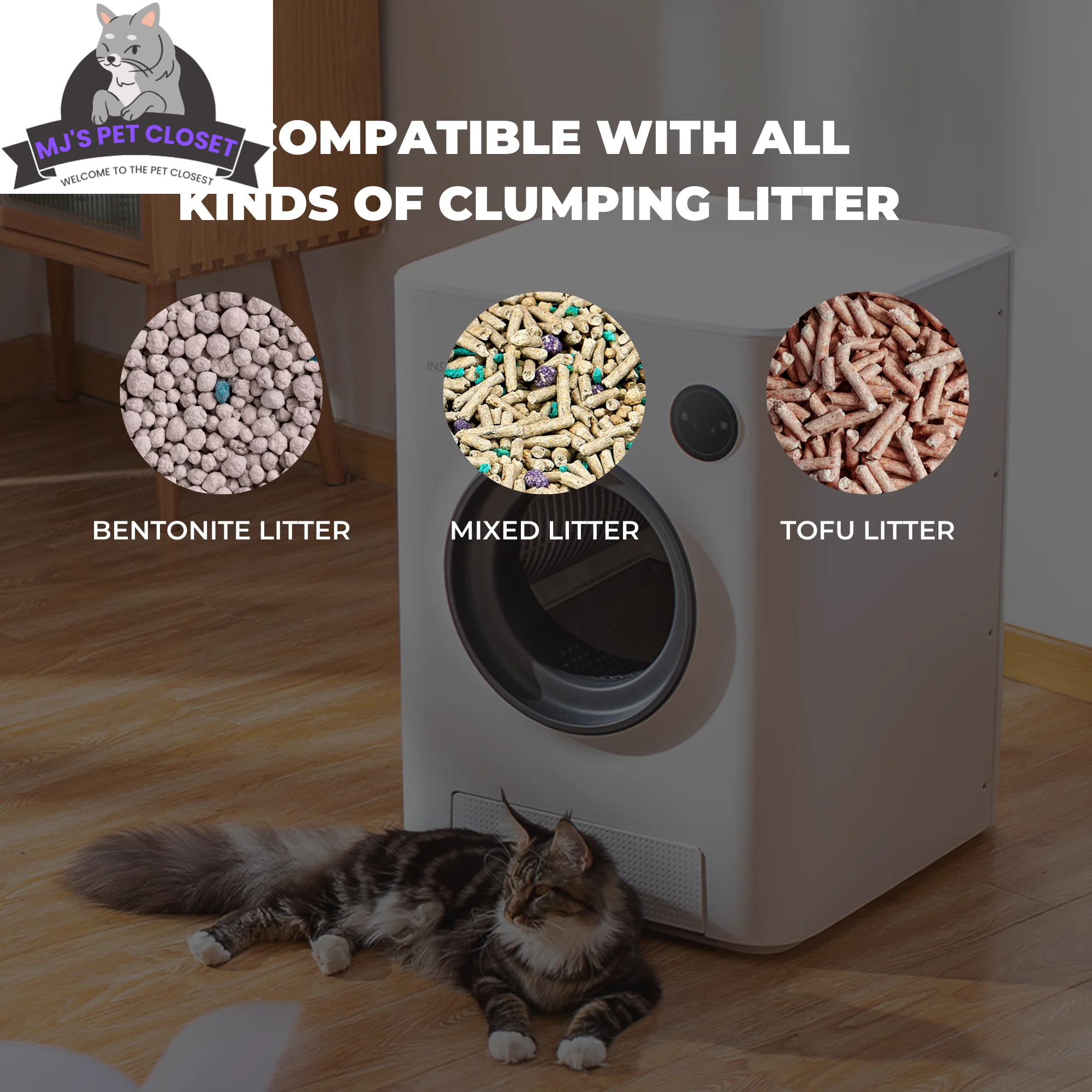Purrclean Self-Cleaning Cat Litter Box – App Controlled, WiFi Enabled MJ's Pet Closet