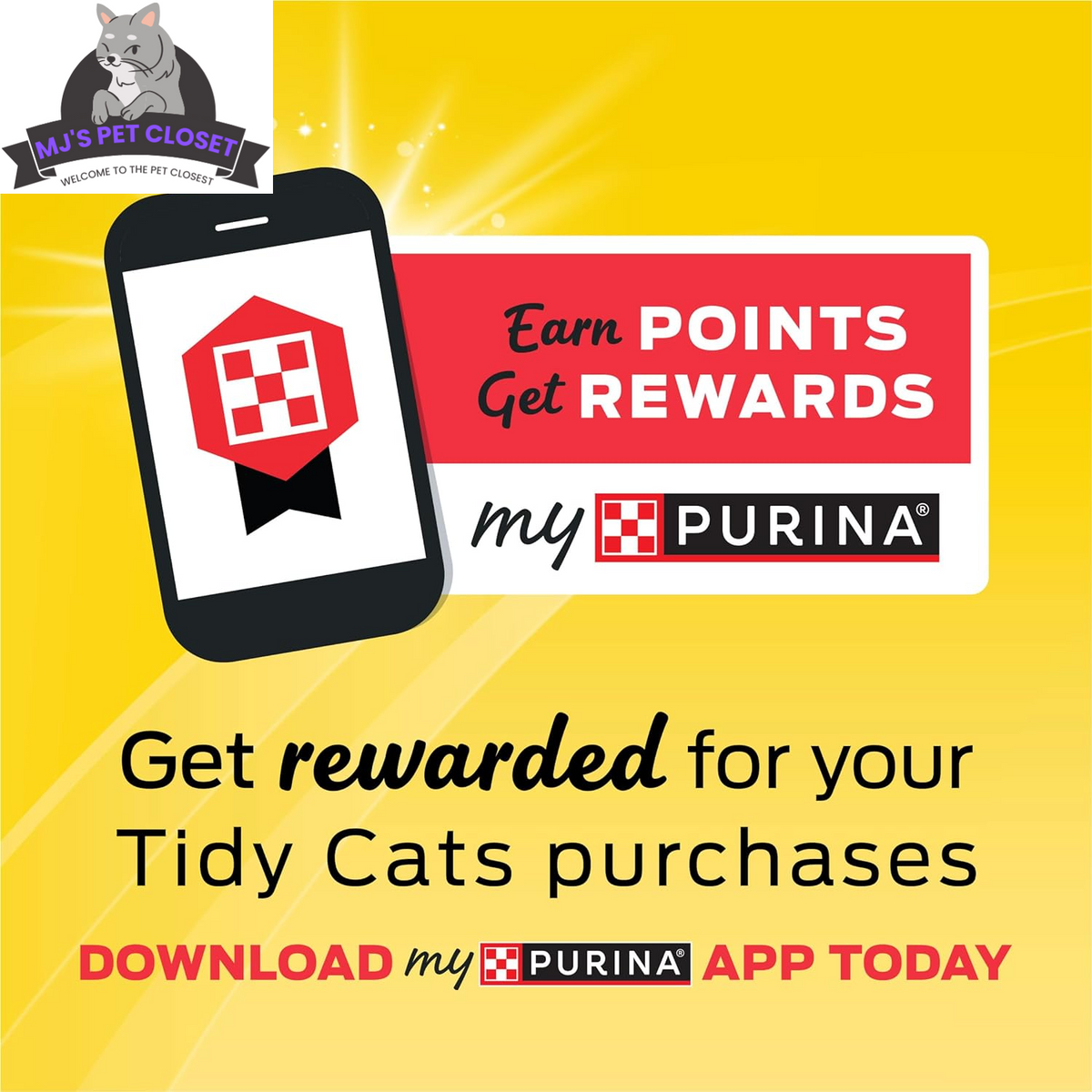 Purina Tidy Cats LightWeight 4-in-1 Clumping Cat Litter – 17 lbs MJ's Pet Closet