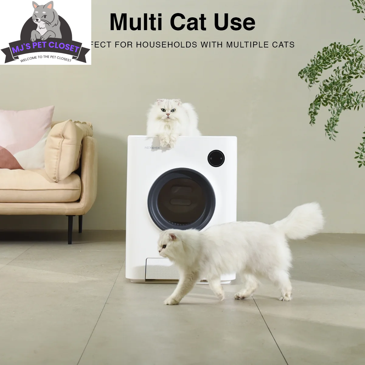 Purrclean Self-Cleaning Cat Litter Box – App Controlled, WiFi Enabled MJ's Pet Closet
