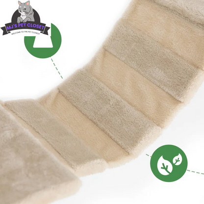 Elevate Your Cat's Playtime with the Darkiel 7-Piece Wall-Mounted Climbing Tower
